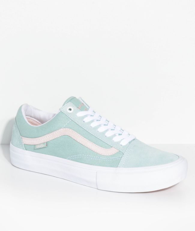 vans pink and green
